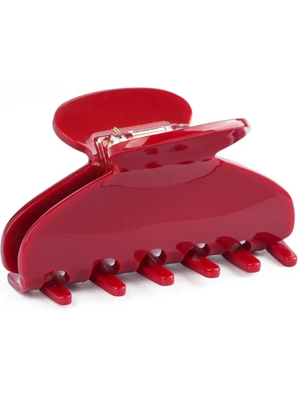 Cute Cherry Red Acetate Hair Claw Clip for Women, 3 Inch Durable Banana Clip